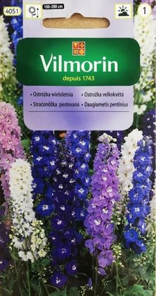 Dārza delfīnijas MIX 500 mg Vilmorin