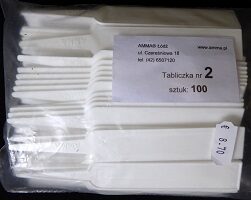 Uzrakstu plāksnītes baltas augu marķēšanai Nr.2  AMMA (gab)