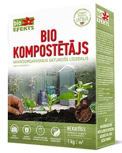 Bio Kompostētājs 1 kg /1 m3 Bioefekts