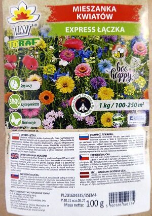 Savvaļas ziedu un ārstniecības augu maisījums Express sējai 100 g TORAF