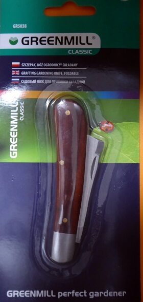 Saliekams dārza nazis augu potēšanai 16 cm GR5038 Greenmill Polija