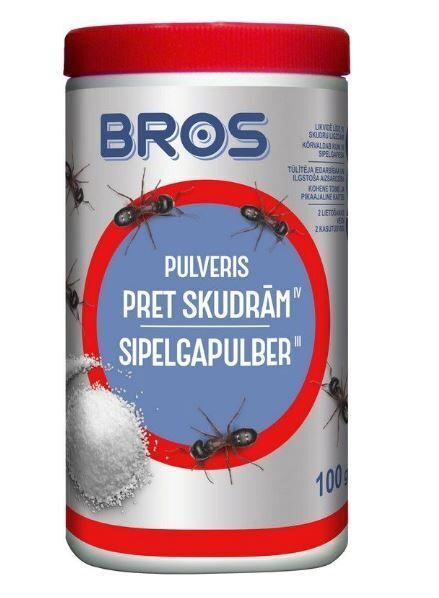 PULVERIS PRET SKUDRĀM (10 ligzdām)  100 G BROS 