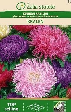 Asteres ķīnas Kralen MIX 1 g Žalia stotelė