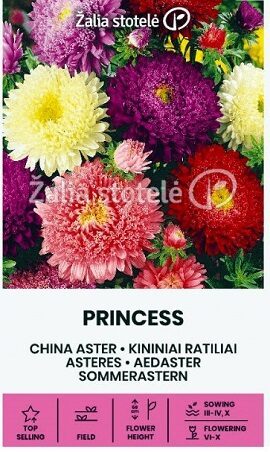 Asteres ķīnas princešu PRINCESS MIX 1 g  Žalia stotelė
