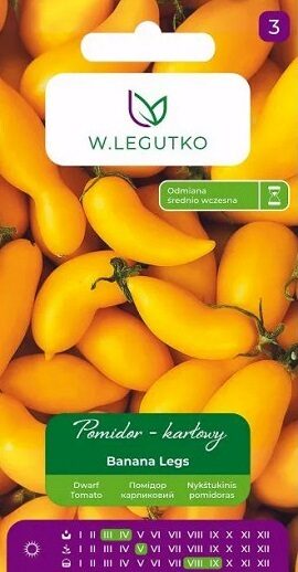 Tomāti zemie Banana Legs 0.5 g W.Legutko