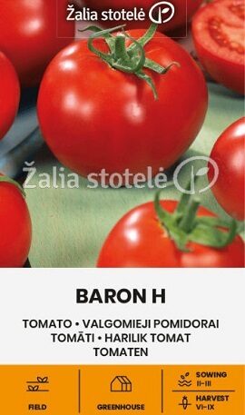 Tomāti BARON F1  0.1 g  ŽALIA STOTELĖ