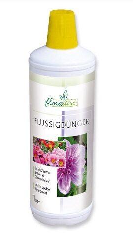  Šķidrais mēslojums balkona un dārza augiem NPK 4 +2+2  ar guano  1 l  Floradiso