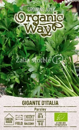 Lapu pētersīļi GIGANTE D’ITALIA 2 g Organic Way 