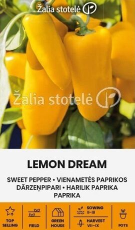 Saldā paprika LEMON DREAM 0.1 g Žalia stotelė