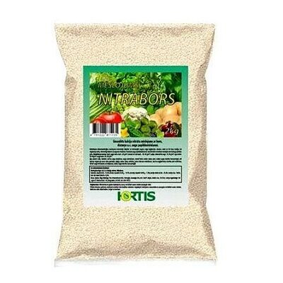 Granulēts kalcija nitrāta mēslojums ar boru Nitrabors 2 kg Hortis