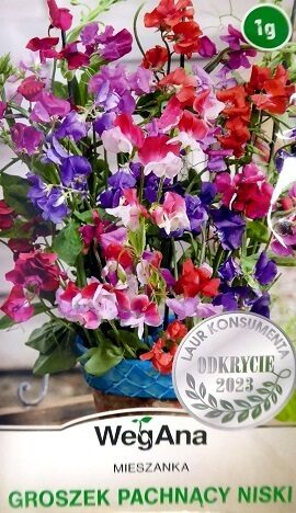 Puķuzirņi smaržīgie zemie Sweet PEA MIX 1 g WegAna