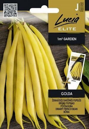 Sparģeļpupiņas zemās Golda 15 g Sėklos LT (Lucia ELITE)