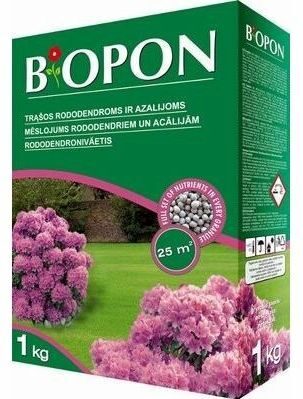 Granulēts mēslojums rododendriem un acālijām 1 kg Bopon (Biopon)