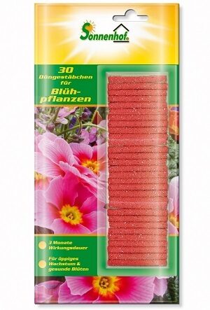 Mēslojuma stienīši ziedošiem augiem 30 gab Sonnenhof