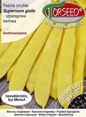 Sparģeļpupiņas zemās Supernano Giallo 20 g Torseed