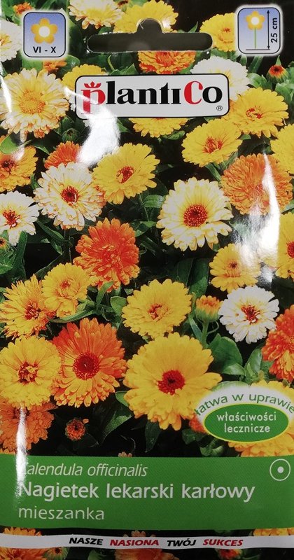 Ārstniecības kliņģerīte zemā MIX 2 g PlantiCo