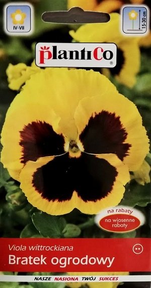 Atraitnītes lielziedu dzeltenas/tumši ķiršu sarkanas 0.5 g PlantiCo A.P.