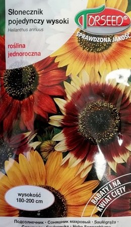 Saulespuķes augstās dekoratīvās MIX (tumšos toņos) 3 g Torseed
