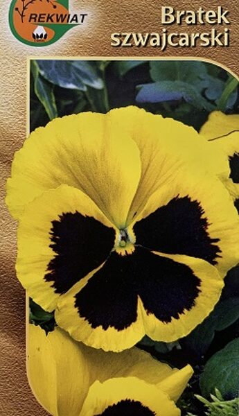 Atraitnītes SZWAJCARSKI dzeltenas ar violetu 0.5 g Rekwiat   A.P.