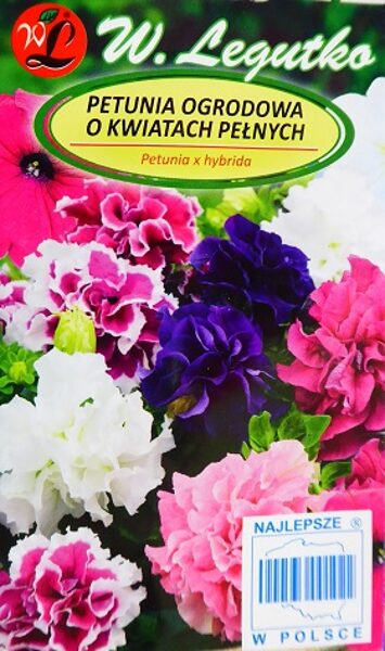 Daudzziedu (pildītās) petūnijas Polka F1 50 gab W.Legutko
