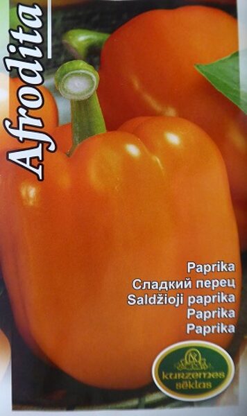 Paprika saldā Afrodita 0.5 g Kurzemes Sēklas
