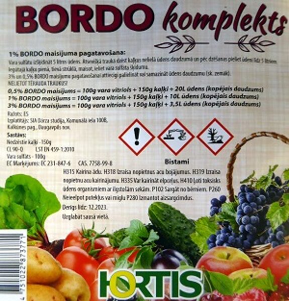BORDO KOMPLEKTS 250 g HORTIS