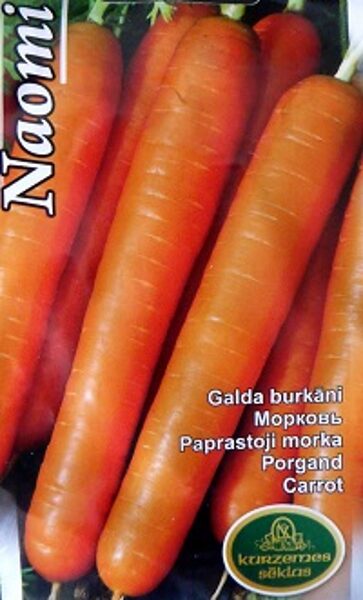 Burkāni NAOMI 2 g Kurzemes Sēklas