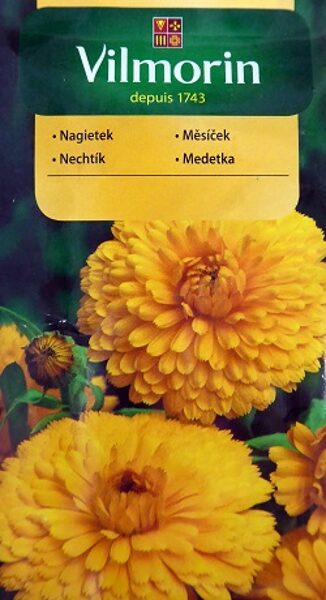 Ārstniecības kliņģerīte pildīta dzeltena 3 g Vilmorin