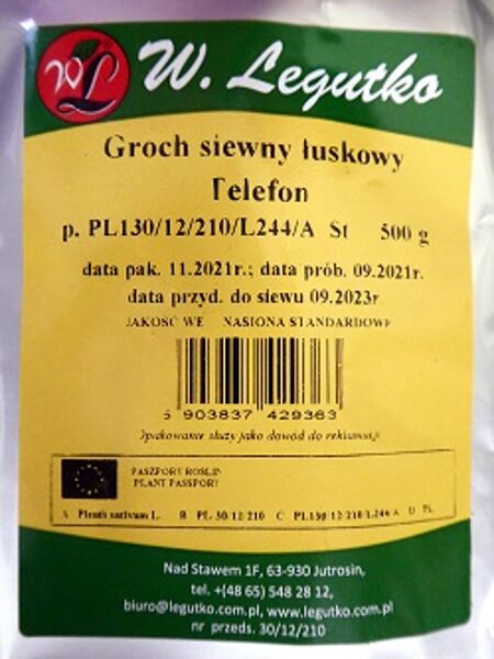Zirņi TELEFON 500 g W.Legutko