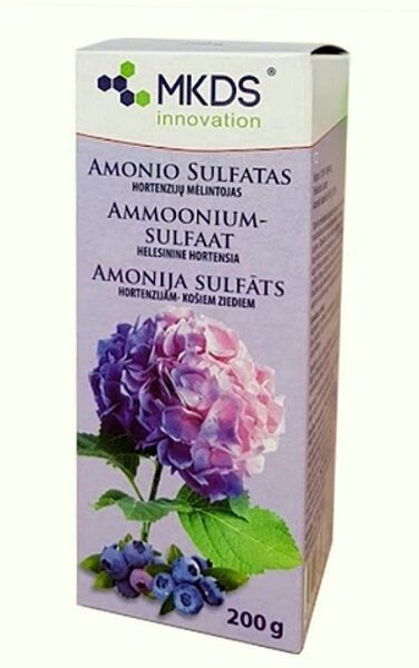 Amonija sulfāts hortenzijām – košiem ziediem 200 g MKDS
