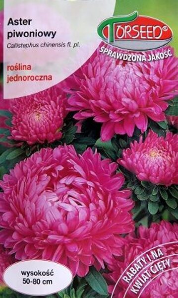 Asteres ķīnas peoniju violeti rozā krāsa 0.5 g Torseed