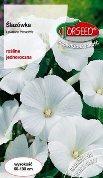 Trīsmēnešu lavatēra balta 1 g Torseed