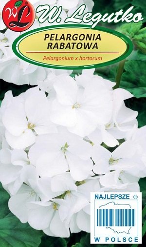 Pelargonija dārza Gama F1 balta 0.05 g W.Legutko