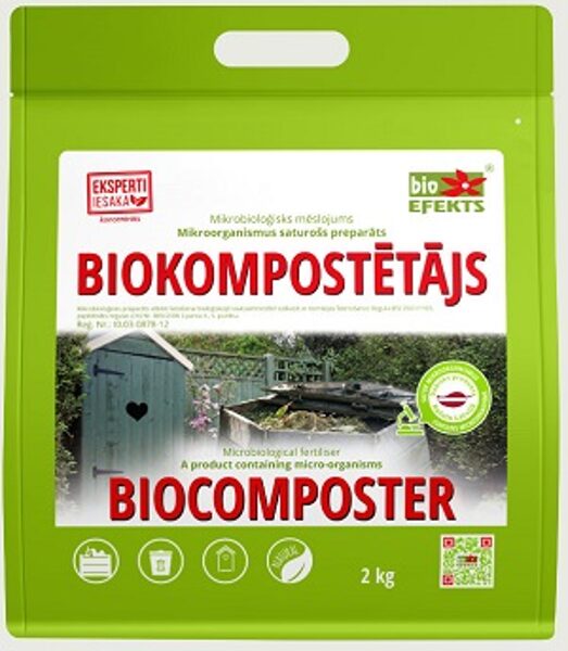 Biokompostētājs 2 kg /2 m3 Bioefekts