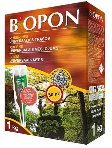 Granulēts Rudens universālais mēslojums 1 kg Bopon (Biopon)
