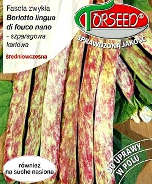 Sparģeļpupiņas zemās Borlotto lingua di fouco nano 20 g Torseed 