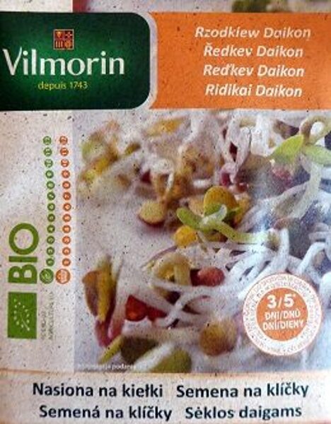 BIO Redīsu Daikon sēklas diedzēšanai 10 g Vilmorin   A.P.