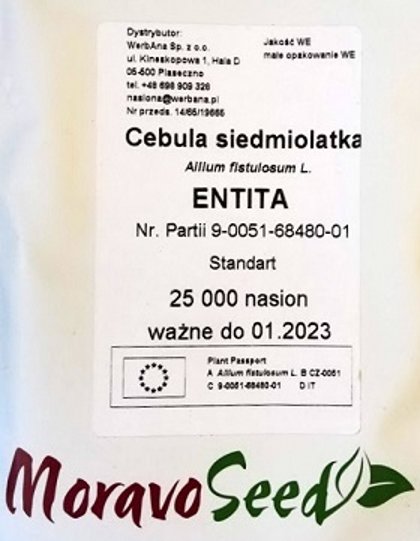 Loku sīpoli ENTITA 25000 gab Moravo Seed