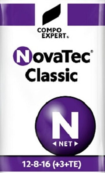Granulētais NPK universālais mēslojums NovaTec® Classic 12-8-16 (+3+TE) 1 kg Compo Expert