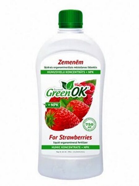 Humusvielu koncentrāts +NPK zemenēm 750 ml GreenOK
