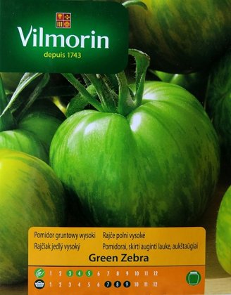 Tomāti GREEN ZEBRA 0.2 g Vilmorin