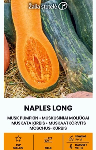 Ķirbji NAPLES LONG 1.5 g Žalia stotelė