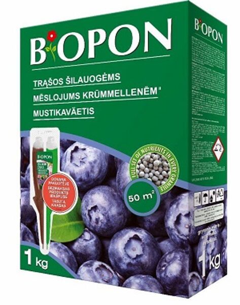 Granulēts mēslojums mellenēm 1 kg Bopon (Biopon)