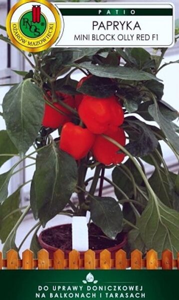Paprika MINI BLOCK OLLY RED F1 15 gab PNOS