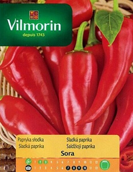 Paprika saldā SORA 500 mg Vilmorin