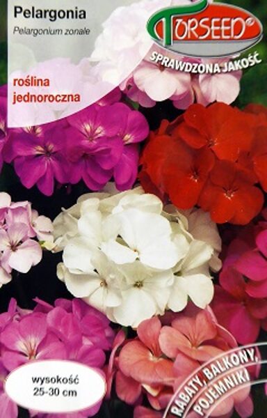 Zonālā pelargonija F2 MIX 10 gab Torseed
