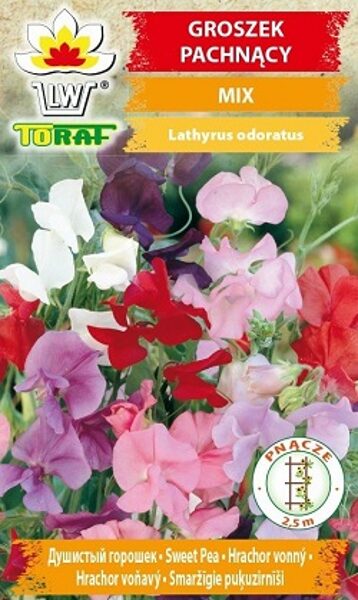 Puķuzirņi smaržīgie MIX 3 g Toraf