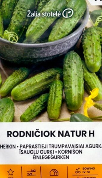 Īsaugļu gurķi Rodničiok natur H 2 g Žalia stotelė