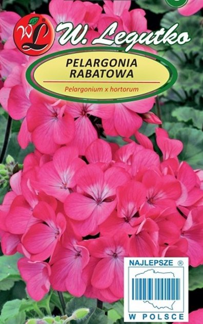 Pelargonija dārza Gama F1 rozā krāsa 0.05 g W.Legutko