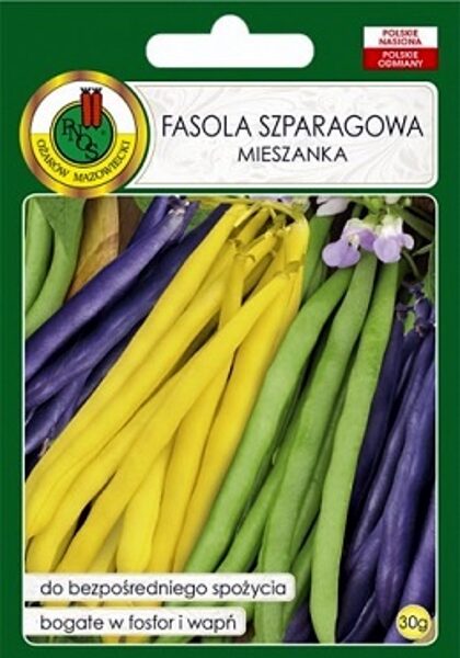 Sparģeļpupiņas zemās šķirņu un krāsu maisījums 30 g PNOS
